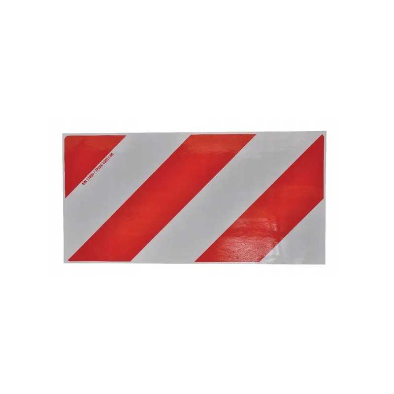 Raudonos ir baltos spalvos įspėjimo lentos lipdukas