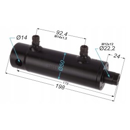 Hidraulinio cilindro eiga 60 vamzdžio uždarymui