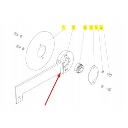 100447067 pakreipiama konvejerio veleno svirtis