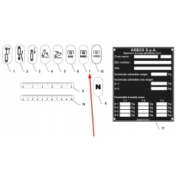 P5s51401014 GTV greičio lipdukas 540 eco