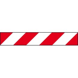 Raudonos ir baltos spalvos įspėjimo lentos lipdukas