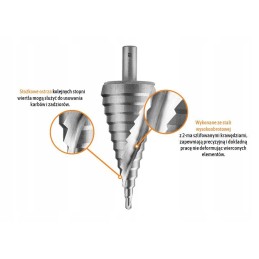 Pakopinis metalinis grąžtas 4 39 mm teger motoge