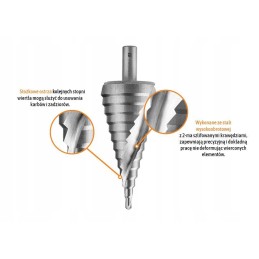 Pakopinis metalinis grąžtas 4 39 mm teger motoge