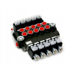 5 sekcijų hidraulinis skirstytuvas, valdomas elektroniniu būdu