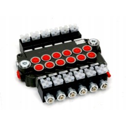 6 sekcijų hidraulinis skirstytuvas, valdomas elektroniniu būdu