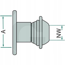 Lizdas su flanšu 120 5 255mm 150x150mm s