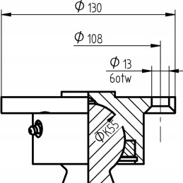 Pavaros sėdynė, eiga 1600-1700 mm, rutuliams 55 skersmens