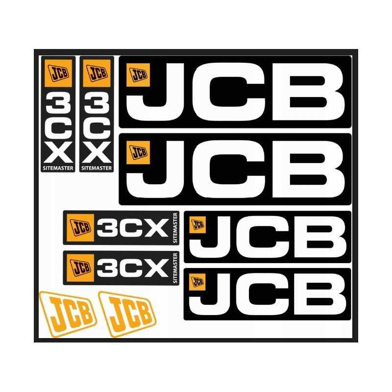 JCB 3CX Sitemaster gaubto logotipo lipdukas