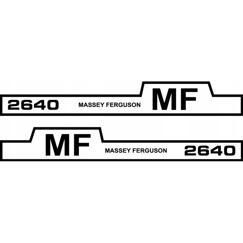 Massey Ferguson 2640 kaukės logotipo lipdukas