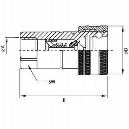 Euro greitosios jungties lizdo vidinis sriegis 1 4 BSP greičiau