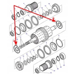 3779325m2 pavarų dėžės sandarinimo žiedas