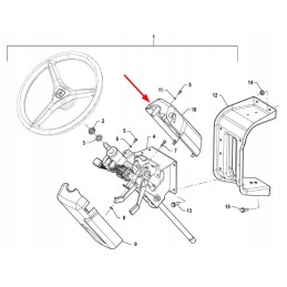 P5s45801259 viršutinis vairo kolonėlės dangtis