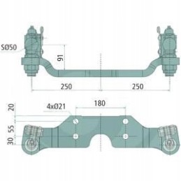 Galinių ratų vairo sistema 711999014 Sauermann