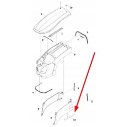 Ts04471011045 kaukės tvirtinimo tarpinė