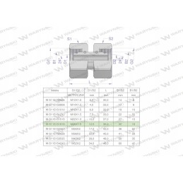 Hidrametrinė aa jungtis m26x1 5 18l warynski