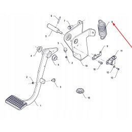 P5p21201182 sankabos pedalo spyruoklė