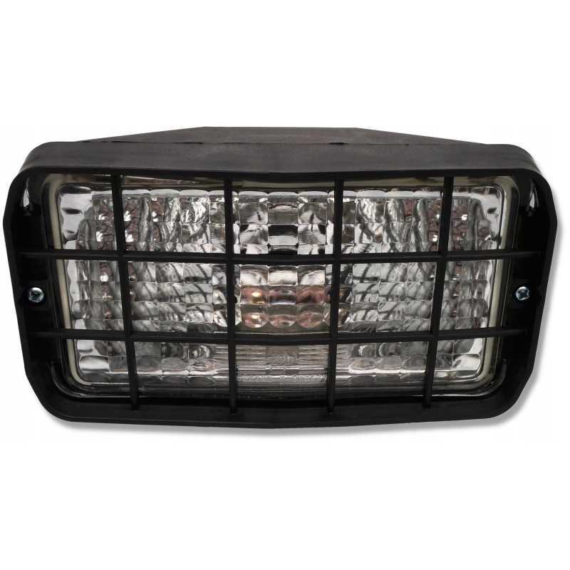 Stačiakampė darbinė lempa su halogenine tinkleliu ir rankena