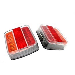 Pora kvadratinių LED priekabos galinių žibintų