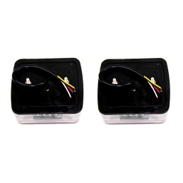 Pora kvadratinių LED priekabos galinių žibintų