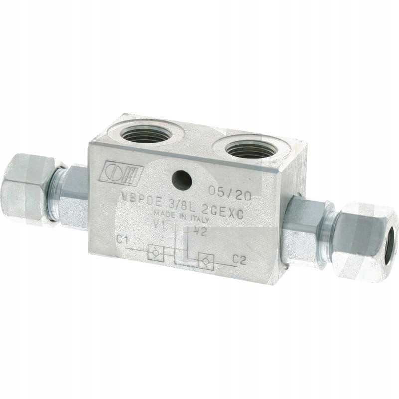 Dvigubas atbulinis vožtuvas g3 8 m18x1 5