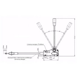 Hidraulinio skirstytuvo valdymo svirtis 3047