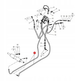 Hidraulinė žarna massey ferguson 3789104m1 org