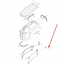 Ts04471010006k kairiojo dangčio sandariklis