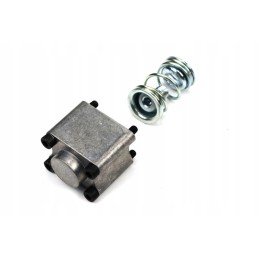 Skirstytuvo dangtelis, apatinis galinis, su spyruokle