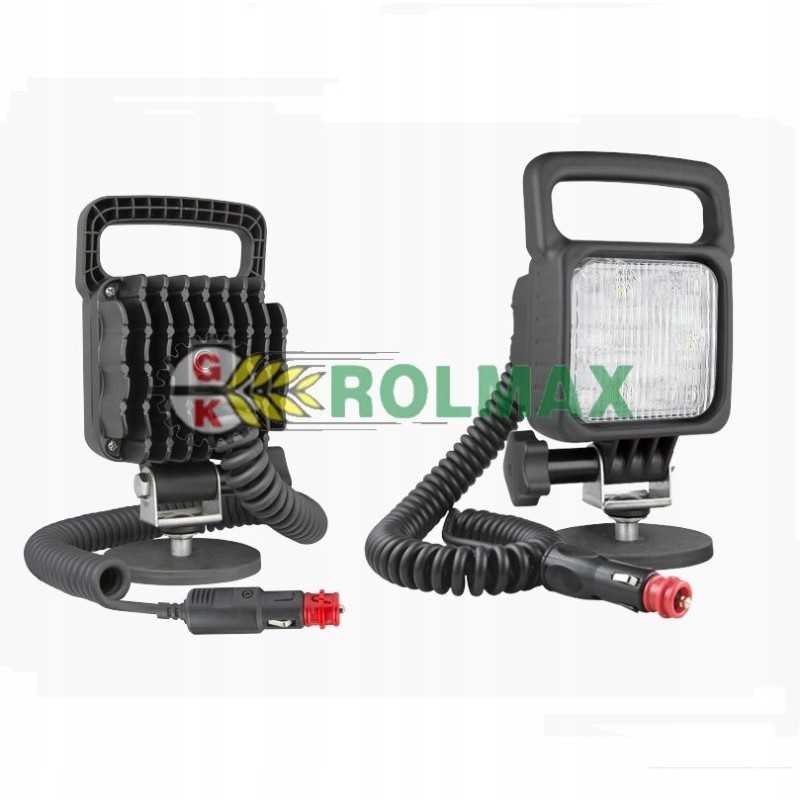 LED darbo lempos 800lm magnetinis laikiklis su laidu