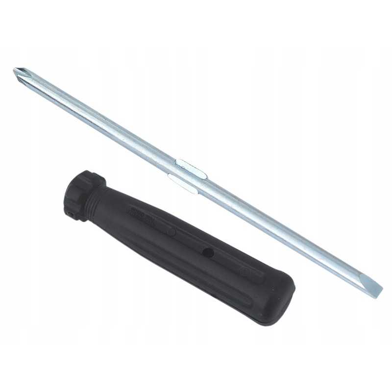 Dvipusis plokščias kryžminis atsuktuvas