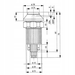 PTO jungiklis mašinoms 4 kontaktų pneutron 11110290