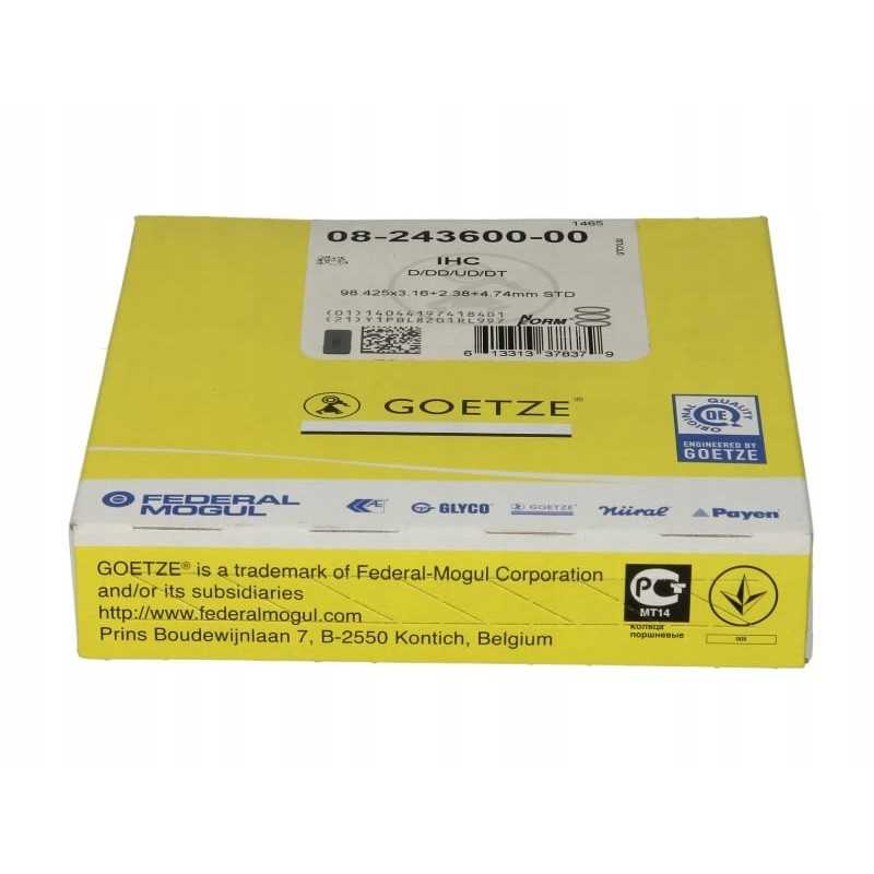 Goetze stūmoklio žiedų rinkinys 08 243600 00