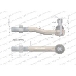 Vairo jungtis 320 mm 1 1 4 12 l 128609a1 mėn.