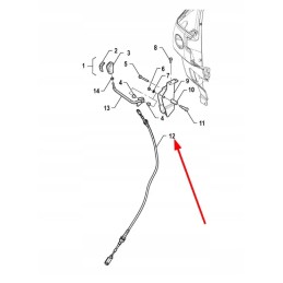 Arbos trosas, atbulinės eigos svirties trosas