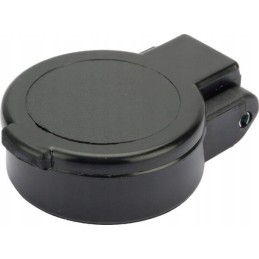 ISO 12 5 lizdo dangtelis be angos, juodas sz106a