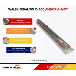 Pedalinis volelis ursus c 360 andoria mot