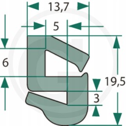 Stiklo sandariklis 1m 654921041