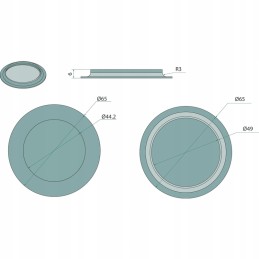 Apvalus laikiklis john deere r108095 poveržlė