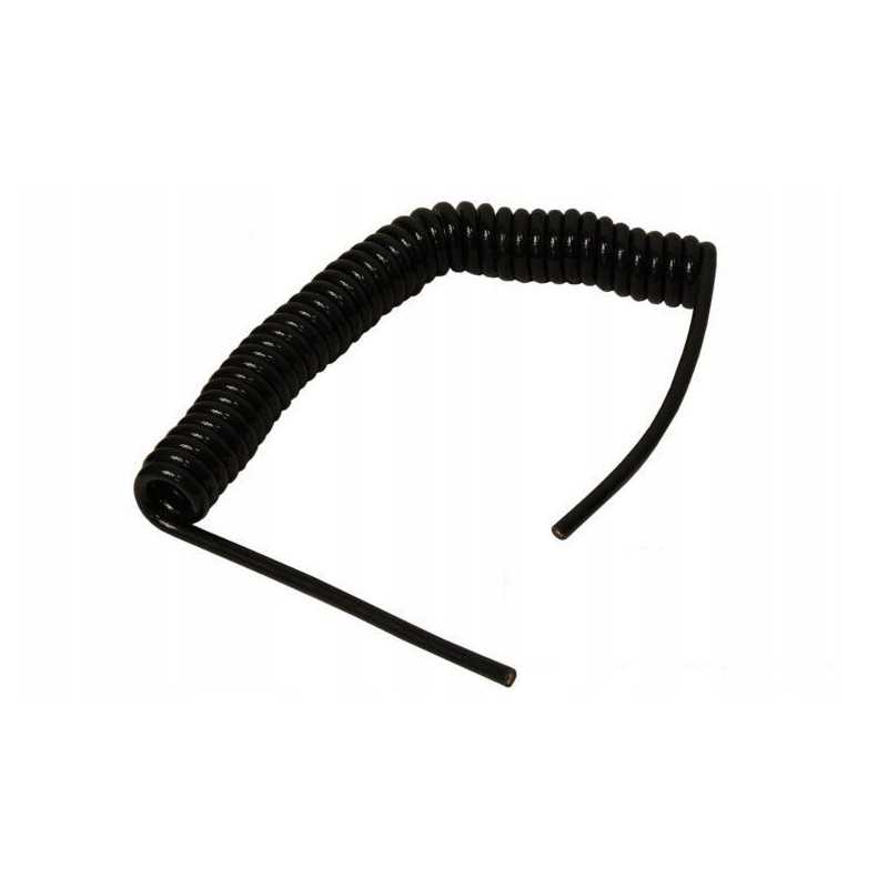 Spiralinis elektros kabelis 4m, 7 laidų, 12v 24v