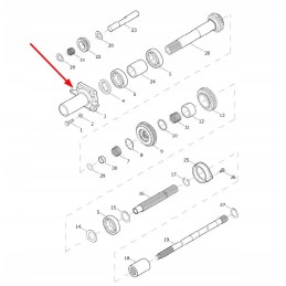 Te250 361f 01 guolių korpusas