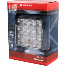 Kvadratinė LED darbo lempa 25w 3040 lm 10 30v