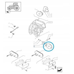 Kairysis žibintas New Holland T5000 87343401