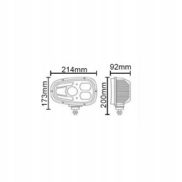 LED priekinis žibintas dešinėje 55w 12 24v