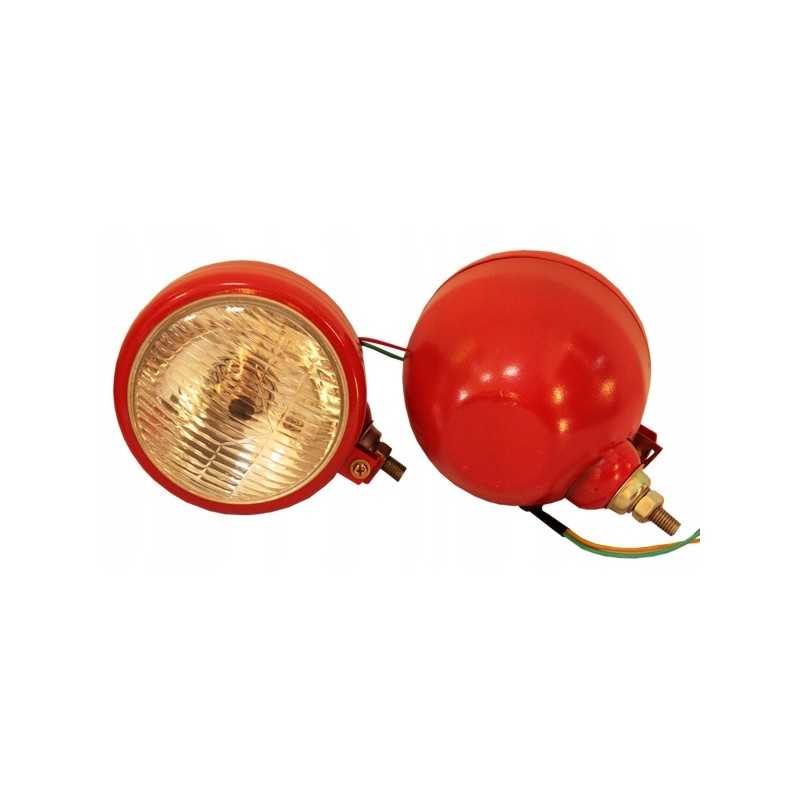 Priekinis darbinis žibintas su H4 12V raudona lempute