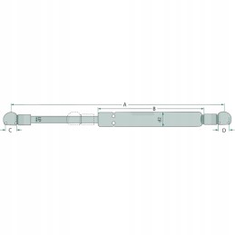 Stabilus dujų pavara 65404037