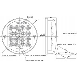 LED kombinuota lempa 166 w30 12 v