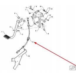 P5s21201067 sankabos pedalo trosas