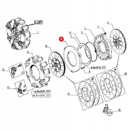 Claas sankabos slėgio plokštelė 6005000480 originali