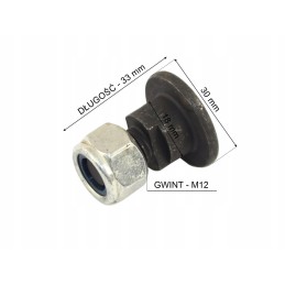 Ašmenų varžtas su veržle Kuhn 56115800 56115800kn 5