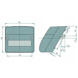 Galinis kairysis kombinuotas žibintas Case Steyr 134676002